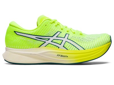 Women's Asics Magic Speed 2 Running Shoes Safety Yellow/White Canada | CA0600-373