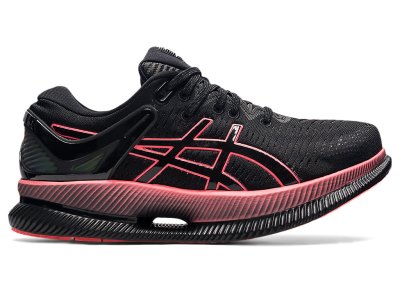 Women's Asics Metaride Running Shoes Black/Blazing Coral Canada | CA3295-744