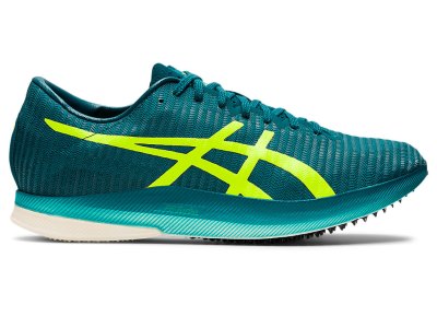 Women's Asics Metaspeed LD Track & Field Shoes Velvet Pine/Safety Yellow Canada | CA9663-227