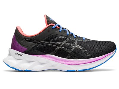 Women's Asics Novablast Running Shoes Black/Black Canada | CA6499-114