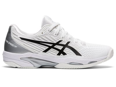 Women's Asics Solution Speed FF 2 Tennis Shoes White/Black Canada | CA4948-042