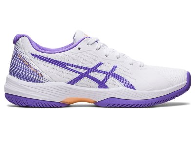 Women's Asics Solution Swift FF Tennis Shoes White/Amethyst Canada | CA3451-489