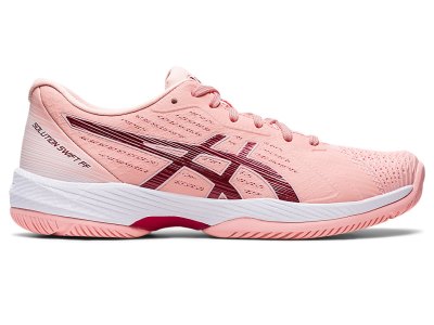 Women's Asics Solution Swift FF Tennis Shoes Frosted Rose/Cranberry Canada | CA8222-615