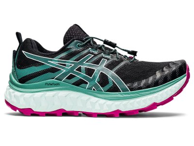 Women's Asics Trabuco Max Trail Running Shoes Black/Soothing Sea Canada | CA3597-293