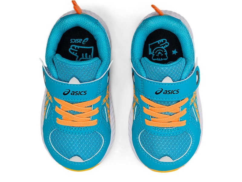 Kids' Asics Contend 7 Sports Shoes Aquarium/Orange Pop Canada | CA5891-942