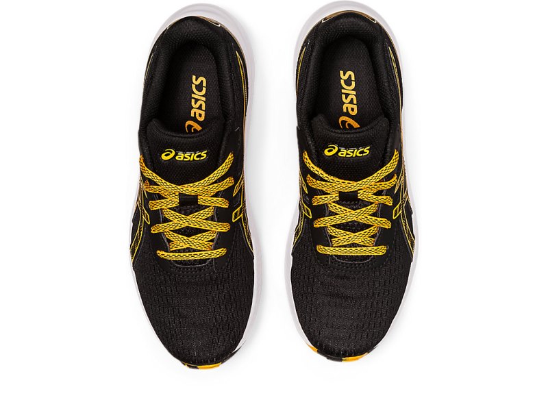 Kids' Asics Gel-eXCite 9 Sports Shoes Black/Amber Canada | CA1690-846