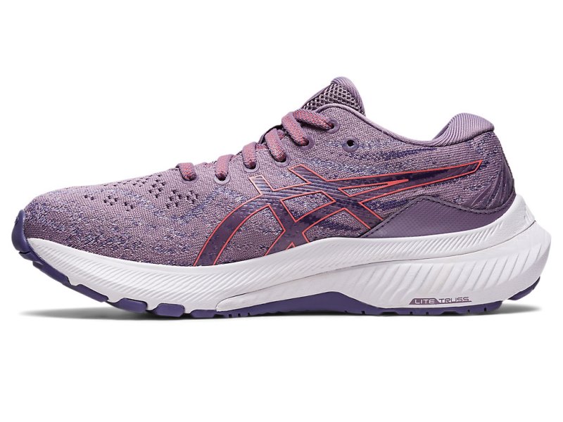 Kids' Asics Gel-kayano 29 Sports Shoes Violet Quartz/Papaya Canada | CA2774-556