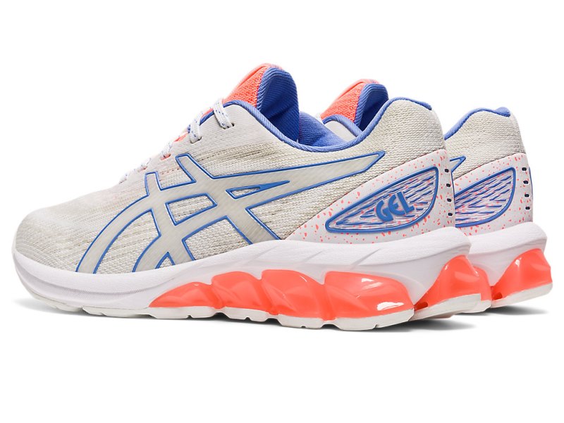 Kids' Asics Gel-quantum 180 VII Sports Shoes White/Sun Coral Canada | CA1029-945