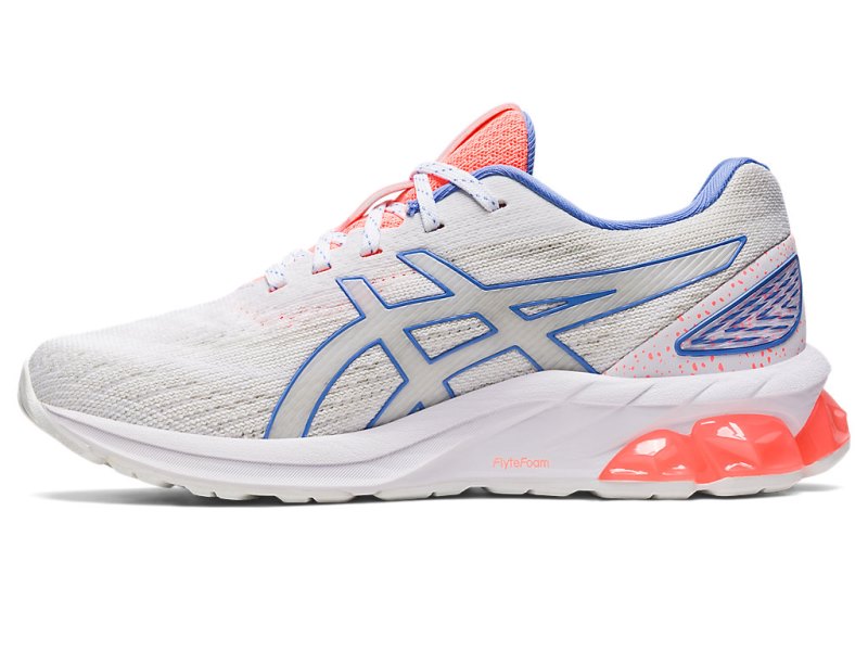 Kids' Asics Gel-quantum 180 VII Sports Shoes White/Sun Coral Canada | CA1029-945