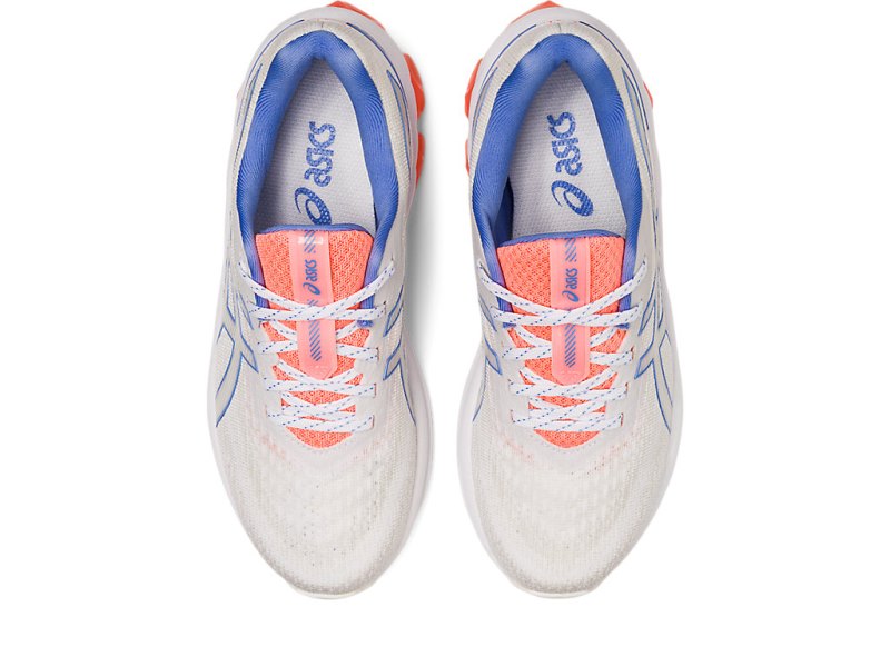 Kids' Asics Gel-quantum 180 VII Sports Shoes White/Sun Coral Canada | CA1029-945