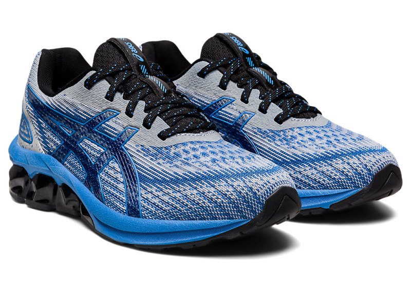 Kids' Asics Gel-quantum 180 VII Sports Shoes Blue Coast/Glacier Grey Canada | CA2127-244