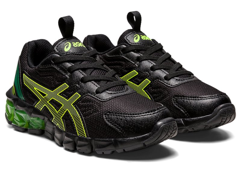 Kids' Asics Gel-quantum 90 3 Running Shoes Black/Safety Yellow Canada | CA3086-487