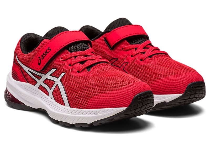 Kids' Asics Gt-1000 11 Sports Shoes Electric Red/White Canada | CA0983-060