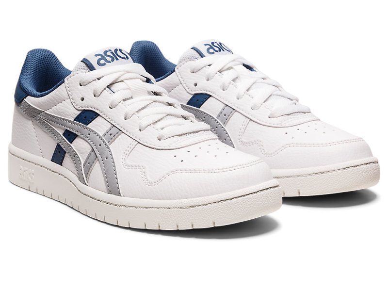 Kids' Asics Japan S Netball Shoes White/Piedmont Grey Canada | CA2038-866