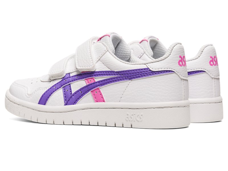 Kids' Asics Japan S Netball Shoes White/Amethyst Canada | CA3239-032