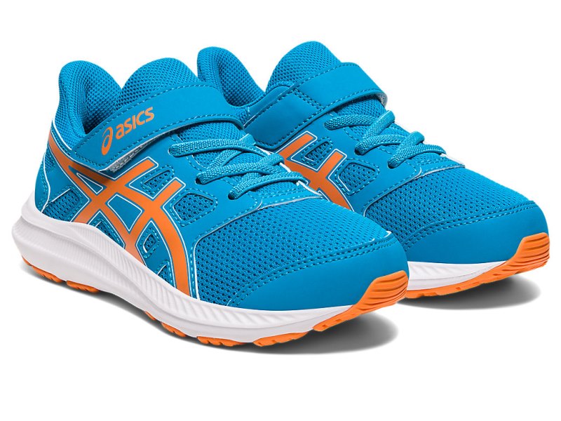 Kids' Asics Jolt 4 Sports Shoes Island Blue/Sun Peach Canada | CA4818-861