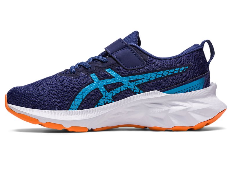 Kids' Asics Novablast 2 Sports Shoes Indigo Blue/Sun Peach Canada | CA7970-983