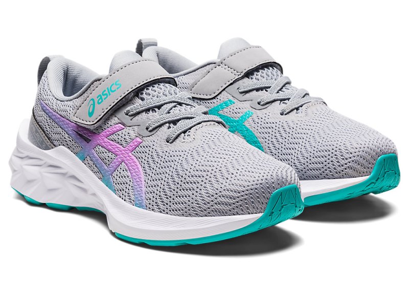 Kids' Asics Novablast 2 Sports Shoes Piedmont Grey/Lavender Glow Canada | CA2537-965