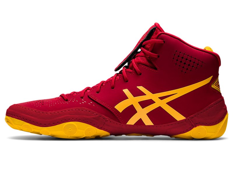 Men's Asics Dan Gable Evo 2 Wrestling Shoes Cranberry/Saffron Canada | CA0058-958