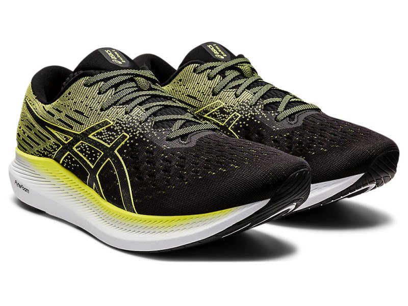 Men's Asics Evoride 2 (2E) Running Shoes Black/Glow Yellow Canada | CA6922-763