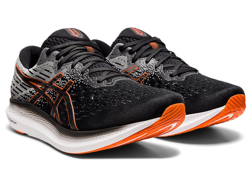 Men's Asics Evoride 2 Running Shoes Black/Marigold Orange Canada | CA8964-304