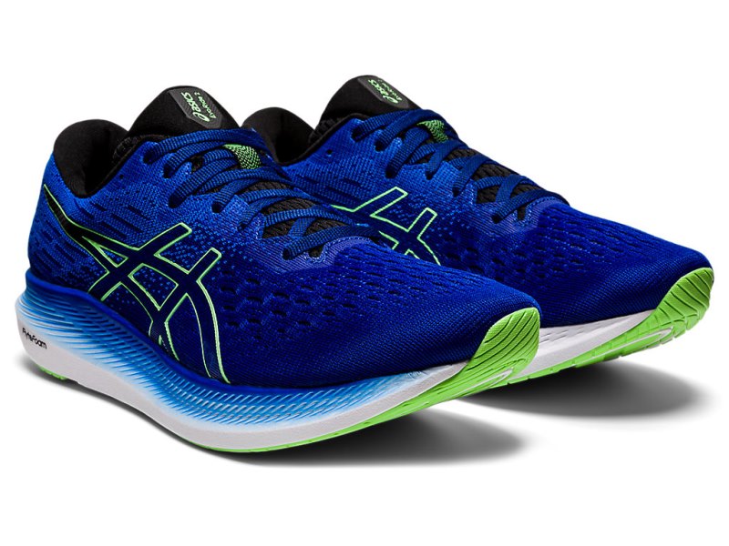 Men's Asics Evoride 2 Running Shoes Monaco Blue/Bright Lime Canada | CA7012-609