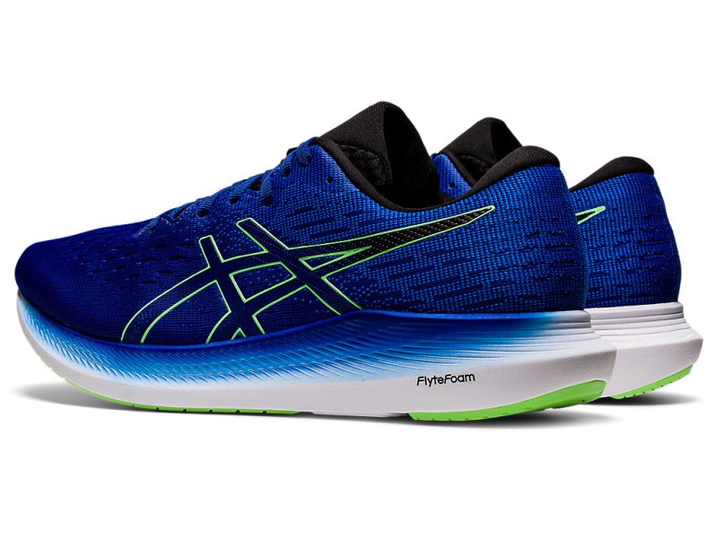 Men's Asics Evoride 2 Running Shoes Monaco Blue/Bright Lime Canada | CA7012-609