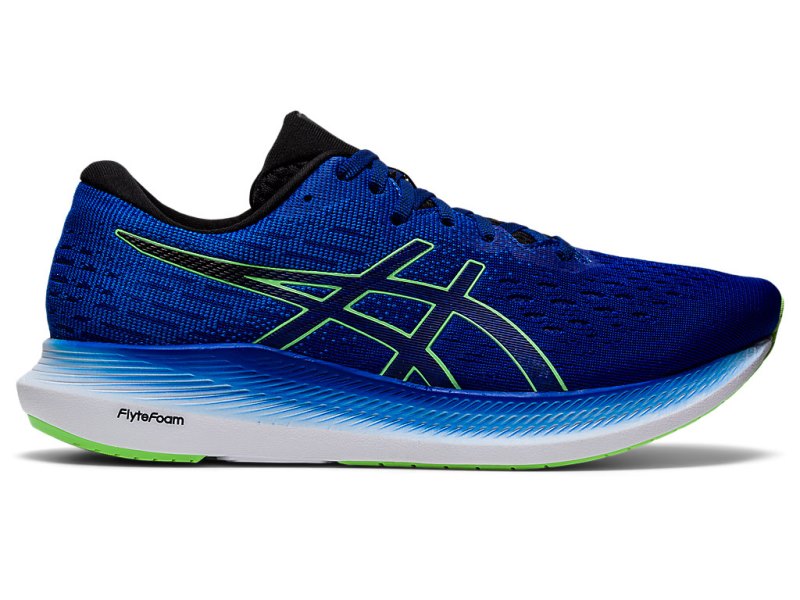 Men\'s Asics Evoride 2 Running Shoes Monaco Blue/Bright Lime Canada | CA7012-609