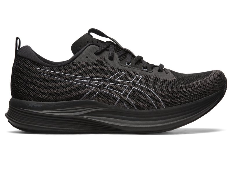 Men\'s Asics Evoride Speed Running Shoes Black/Carrier Grey Canada | CA7098-735