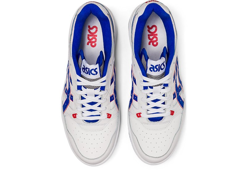 Men's Asics Ex89 Netball Shoes White/Illusion Blue Canada | CA5336-663