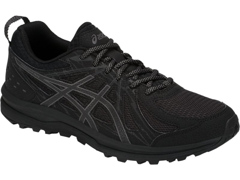 Men's Asics Frequent Trail Trail Running Shoes Black/Carbon Canada | CA0464-154