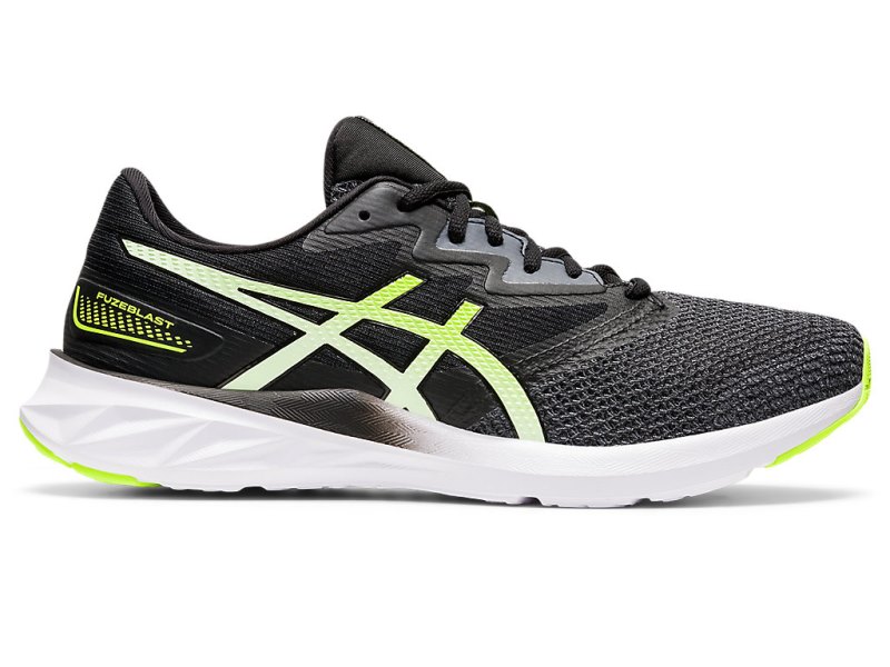 Men\'s Asics Fuzeblast Running Shoes Carrier Grey/Hazard Green Canada | CA7075-266