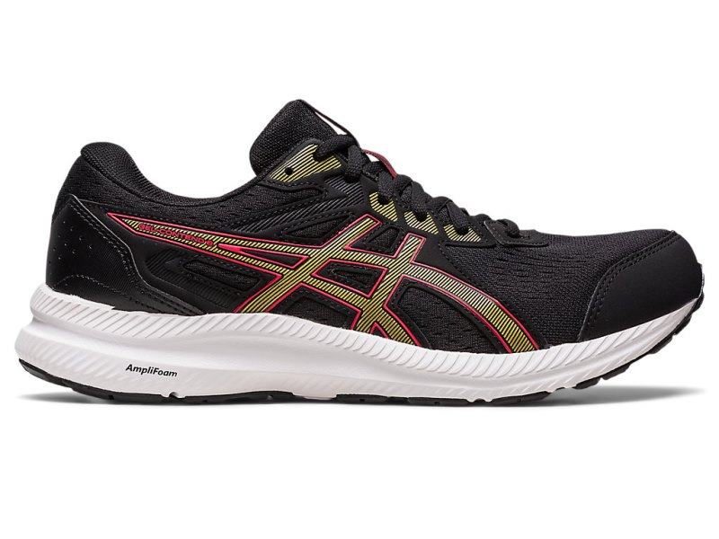 Men\'s Asics Gel-contend 8 Running Shoes Black/Olive Oil Canada | CA2678-079