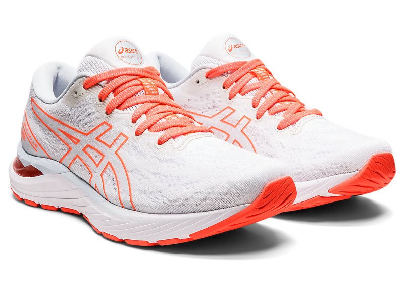 Men's Asics Gel-cumulus 23 Running Shoes White/Sky Canada | CA2344-945