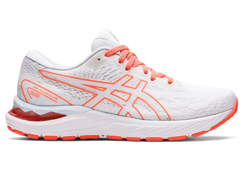 Men\'s Asics Gel-cumulus 23 Running Shoes White/Sky Canada | CA2344-945