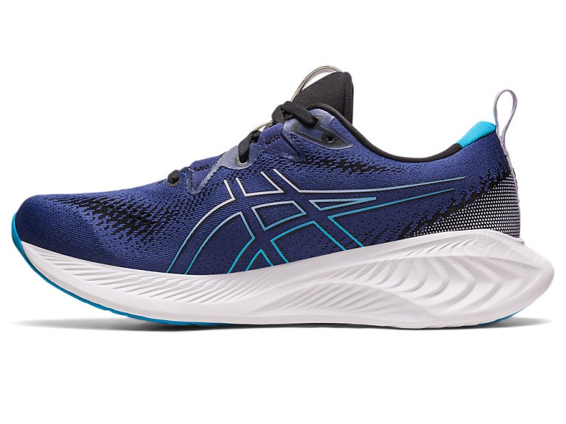 Men's Asics Gel-cumulus 25 Running Shoes Indigo Blue/Island Blue Canada | CA0803-128