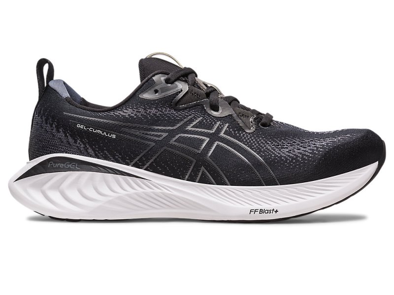 Men\'s Asics Gel-cumulus 25 Running Shoes Black/Carrier Grey Canada | CA1077-730