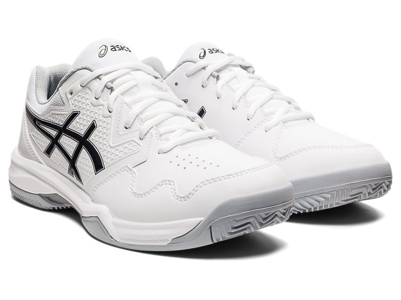 Men's Asics Gel-dedicate 7 Clay Tennis Shoes White/Black Canada | CA7353-485