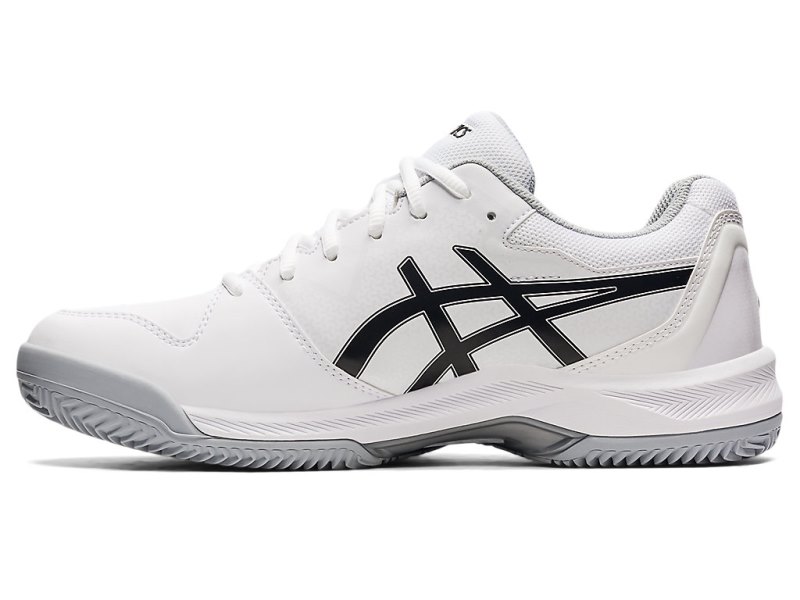 Men's Asics Gel-dedicate 7 Clay Tennis Shoes White/Black Canada | CA7353-485