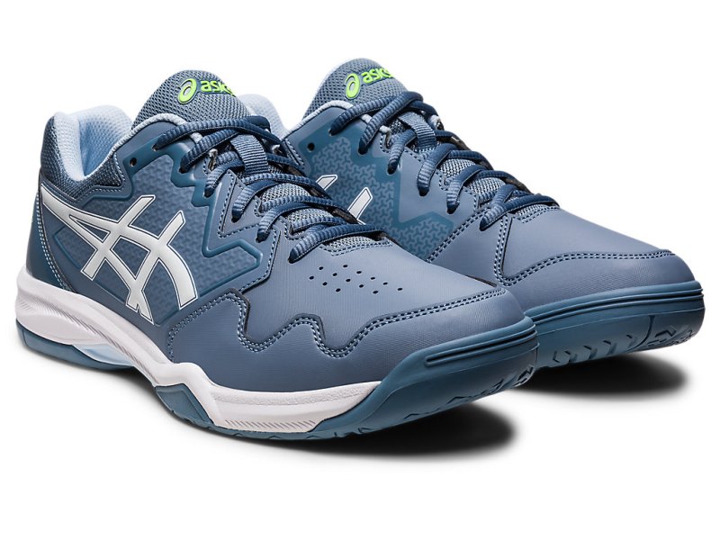 Men's Asics Gel-dedicate 7 Tennis Shoes Steel Blue/White Canada | CA6591-610