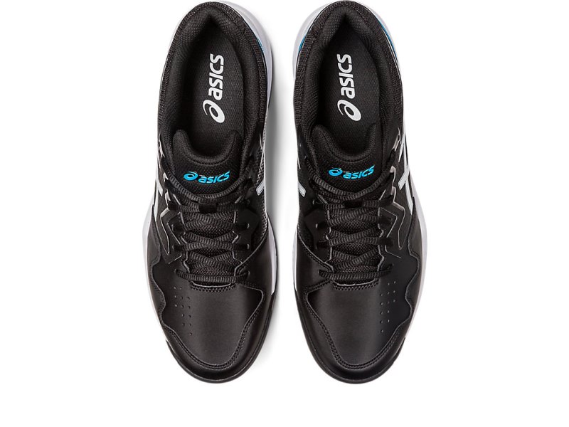 Men's Asics Gel-dedicate 7 Tennis Shoes Black/Island Blue Canada | CA9033-447