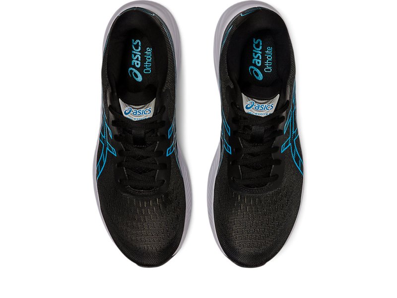 Men's Asics Gel-eXCite 9 Running Shoes Black/Island Blue Canada | CA3477-325