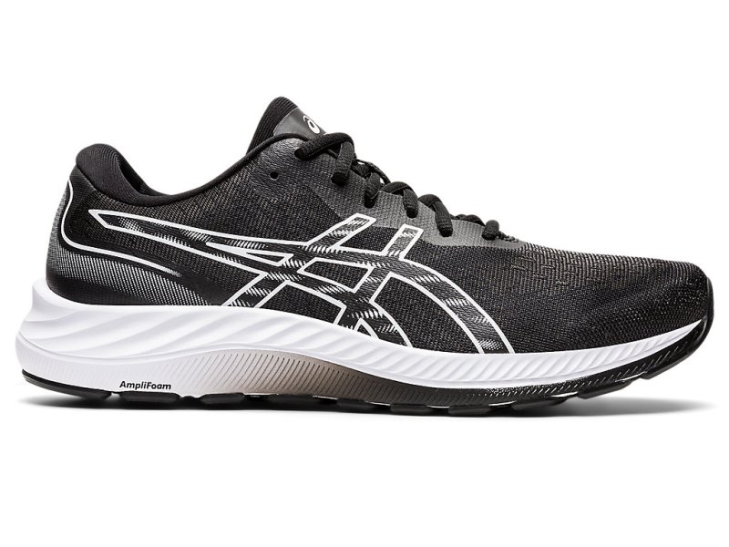 Men\'s Asics Gel-eXCite 9 Running Shoes Black/White Canada | CA4594-013