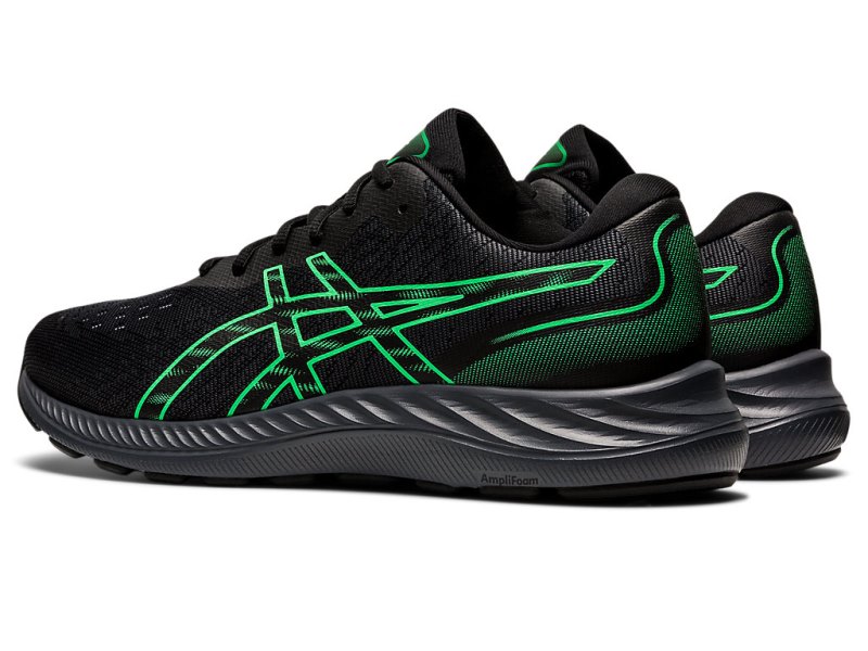 Men's Asics Gel-eXCite 9 Running Shoes Black/New Leaf Canada | CA6218-189