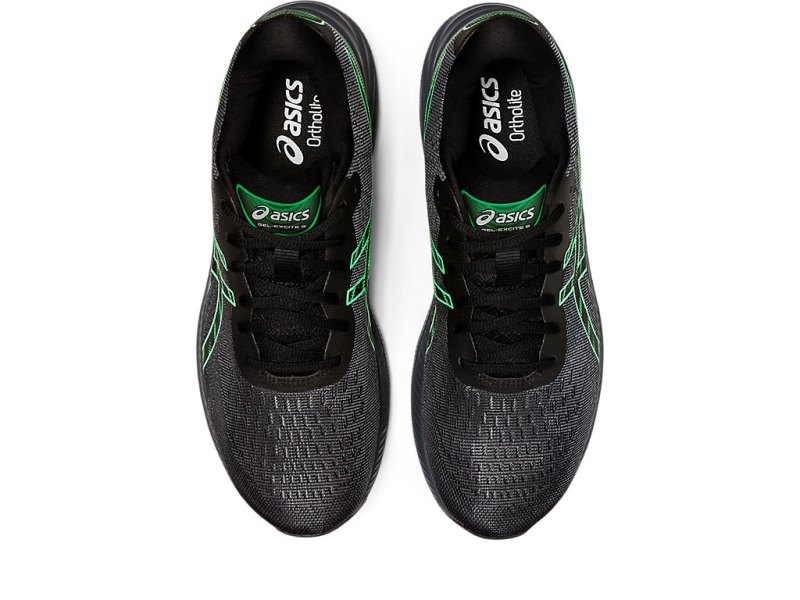 Men's Asics Gel-eXCite 9 Running Shoes Black/New Leaf Canada | CA6218-189