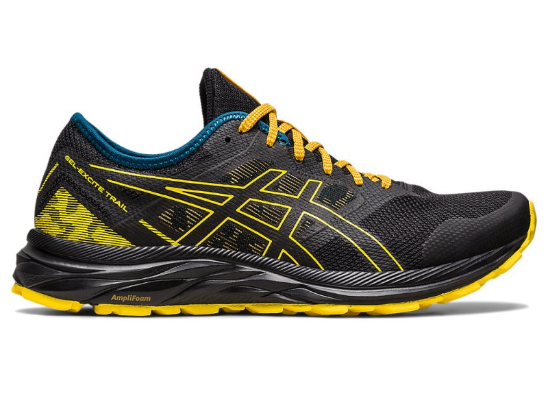 Men\'s Asics Gel-eXCite Trail Running Shoes Black/Golden Yellow Canada | CA0477-175