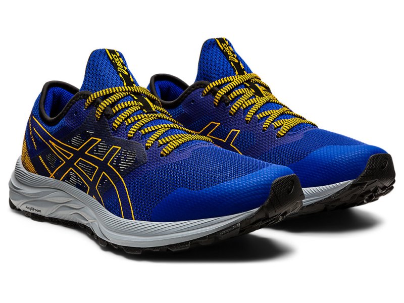 Men's Asics Gel-eXCite Trail Running Shoes Monaco Blue/Sunflower Canada | CA0755-865