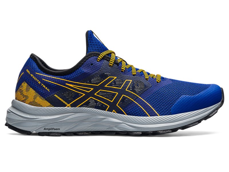 Men\'s Asics Gel-eXCite Trail Running Shoes Monaco Blue/Sunflower Canada | CA0755-865