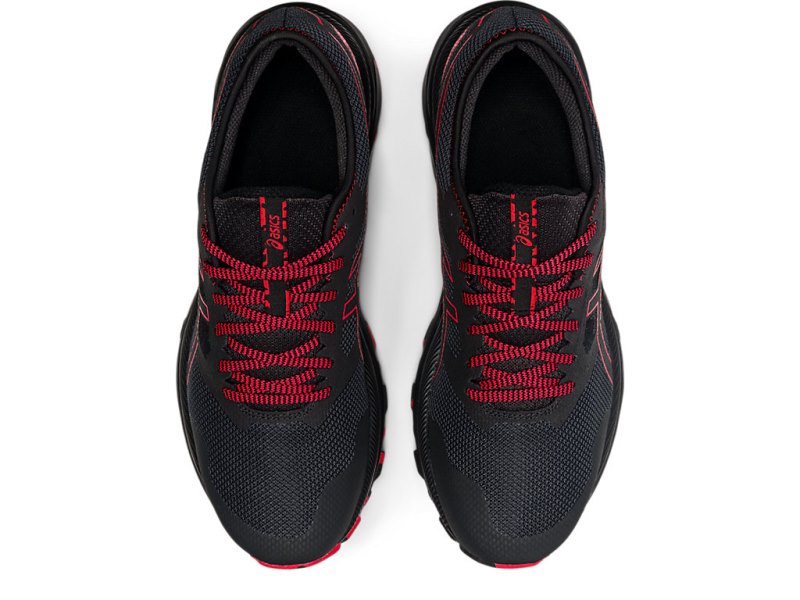 Men's Asics Gel-eXCite Trail Running Shoes Graphite Grey/Electric Red Canada | CA2615-331