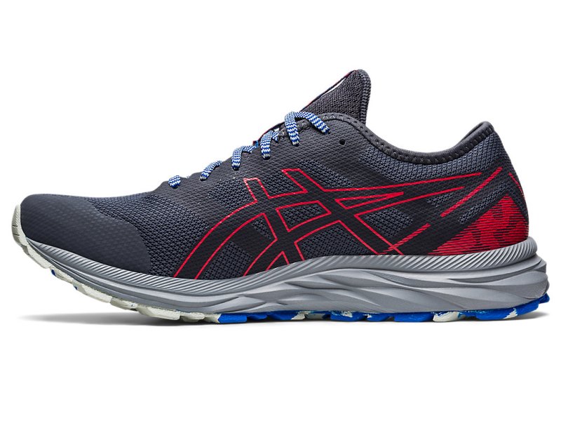 Men's Asics Gel-eXCite Trail Running Shoes Carrier Grey/Electric Red Canada | CA2967-447